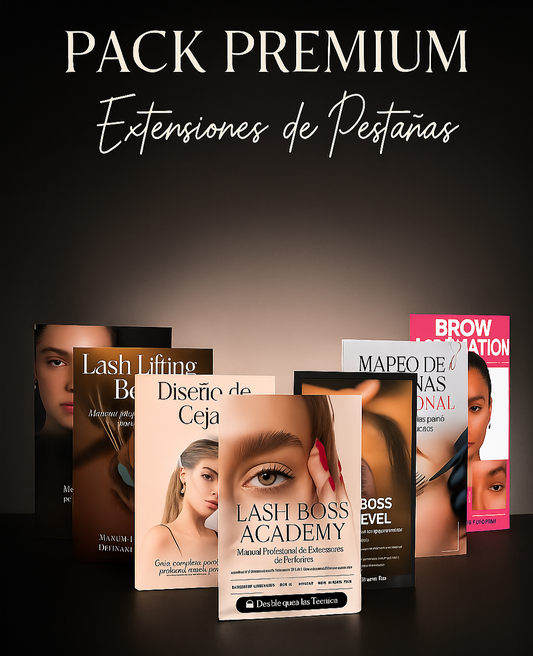 Manual de entrenamiento Extensiones de pestañas para principiantes (Ebook)